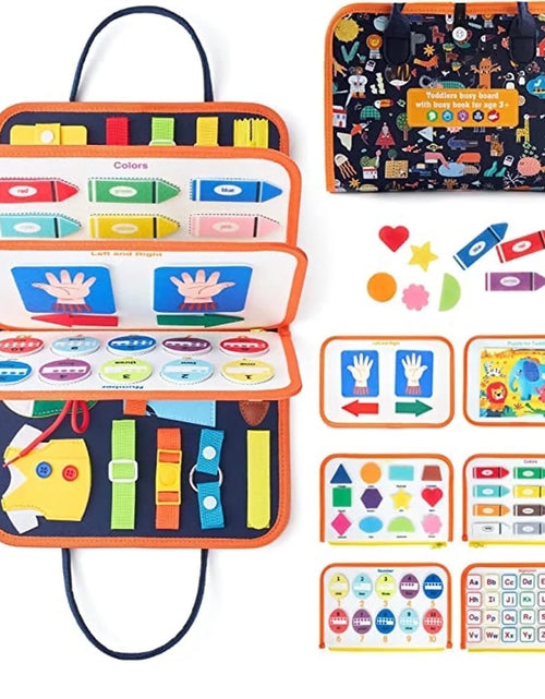 Load image into Gallery viewer, Busy Board Educational Toy for Toddlers 2-4 Year Old, Montessori Preschool Learning Educational Toys for 2-4 Boys Girls
