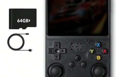 R36S Retro Handheld Game Console Liunx 3.5-Inch IPS Screen Built in 64G 20000 Classical Games Portable Game Console Holiday Gift