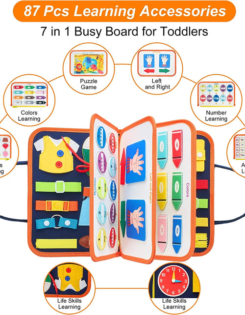 Load image into Gallery viewer, Busy Board Educational Toy for Toddlers 2-4 Year Old, Montessori Preschool Learning Educational Toys for 2-4 Boys Girls
