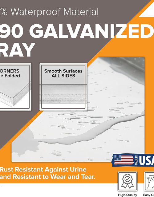 Load image into Gallery viewer, Dog Tray for Large Dogs for Pet Kennel Tray Pet Crates for Small Dogs Pet Tray - General Cage 24-Inch Dog Crates - GL - 23 1/2" X 16 1/2" X 1 1/4" H
