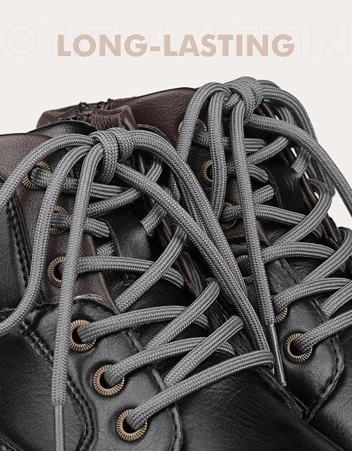 Load image into Gallery viewer, round Shoelaces [2 Pairs] Heavy Duty Boot Shoe Laces for Hiking Work Boots
