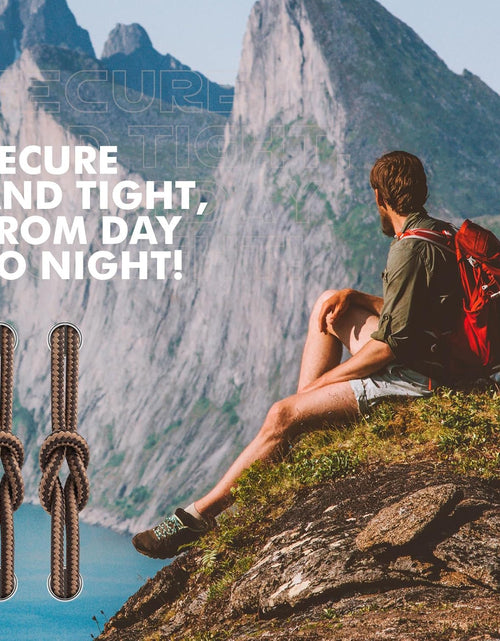 Load image into Gallery viewer, round Shoelaces [2 Pairs] Heavy Duty Boot Shoe Laces for Hiking Work Boots
