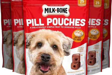 Pill Pouches Dog Treats, Real Chicken Flavor, 6 Ounce (Pack of 5)