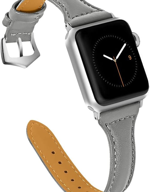 Load image into Gallery viewer, Compatible Apple Watch Band 42Mm 44Mm 45Mm, Top Grain Leather Band Replacement Strap for Iwatch Series 7, Series 6, SE, Series 5, Series 4,Series 3,Series 2,Series 1,Sport, Edition
