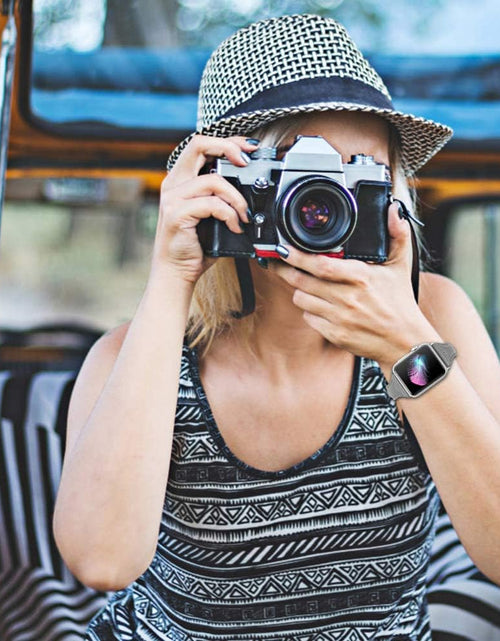 Load image into Gallery viewer, Compatible Apple Watch Band 42Mm 44Mm 45Mm, Top Grain Leather Band Replacement Strap for Iwatch Series 7, Series 6, SE, Series 5, Series 4,Series 3,Series 2,Series 1,Sport, Edition
