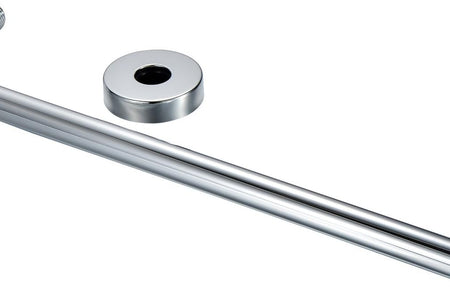 Shower Arm Extension Extra Long Water Outlet PJ1001 with Flange Made of Stainless Steel, Chrome Finish 16 Inches