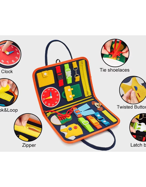 Load image into Gallery viewer, Busy Board Educational Toy for Toddlers 2-4 Year Old, Montessori Preschool Learning Educational Toys for 2-4 Boys Girls
