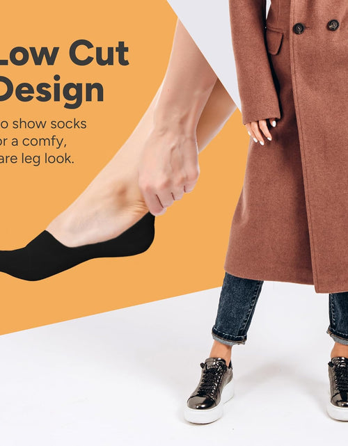 Load image into Gallery viewer, No Show Socks Womens with Low Cut Socks and No Slip Socks for Women

