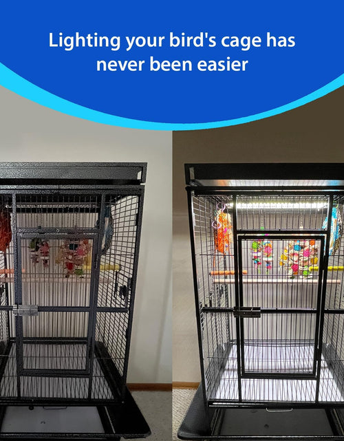 Load image into Gallery viewer, - Bird Cage Light with Chew Guard for Hook Bill Birds &amp; Soft Bill Birds - Full Spectrum LED Pet Light - Simulates Natural Environment
