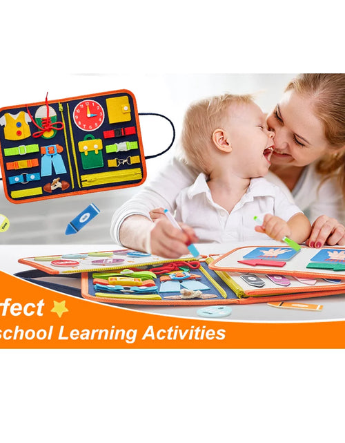 Load image into Gallery viewer, Busy Board Educational Toy for Toddlers 2-4 Year Old, Montessori Preschool Learning Educational Toys for 2-4 Boys Girls
