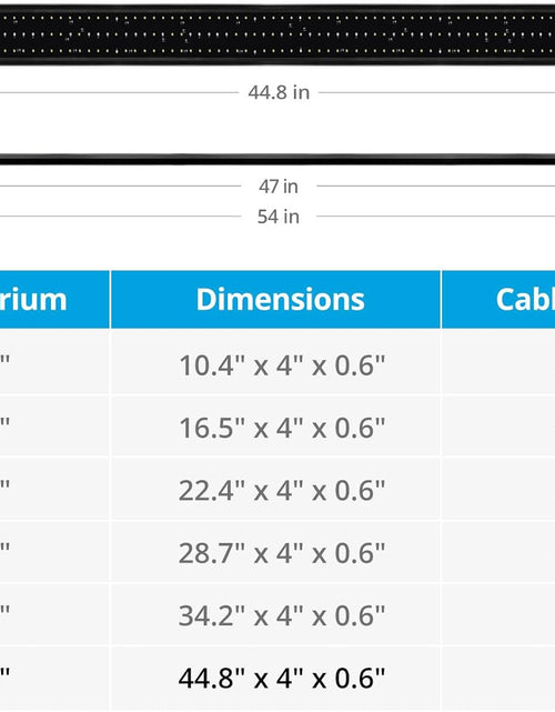 Load image into Gallery viewer, Classicled plus LED Aquarium Light with Timer, 32 Watts, for 48 to 54 Inch Fish Tank Light, Daylight and Moonlight Cycle, Brightness Adjustable
