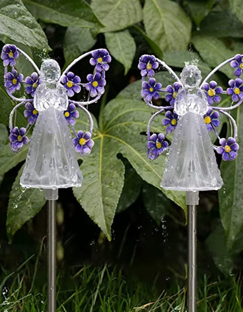 Load image into Gallery viewer, Celestial Garden Angel Lamp – Customizable Sunlight Outdoor Lighting for Your Garden
